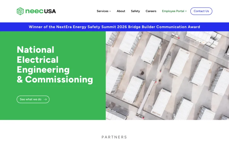 NEEC USA homepage: National Electrical Engineering and Commissioning